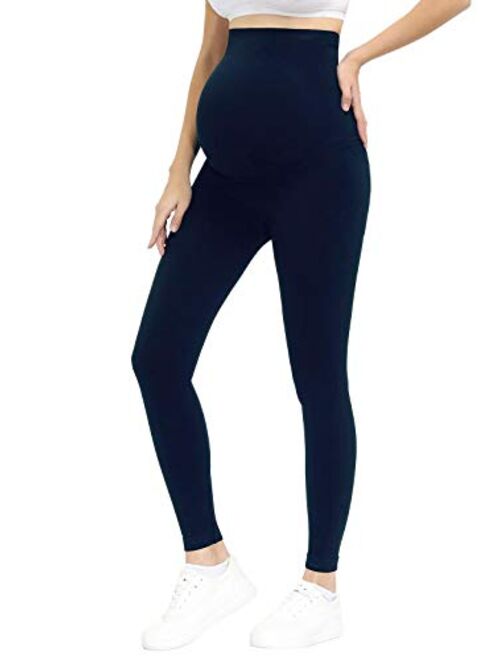 HOFISH Women's Ultra-Soft Thermal Bottom Underwear Stretchy Maternity Long Leggings Yoga Pants for Pregnancy