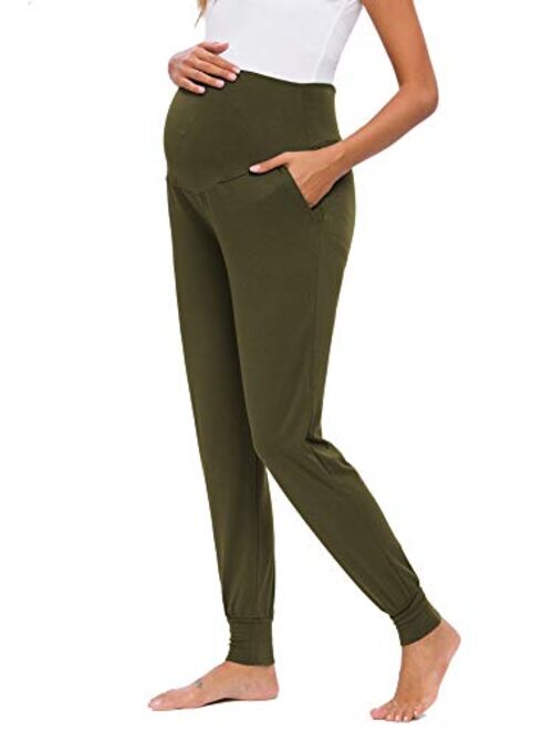 Liu & Qu Maternity Women's Casual Pants Stretchy Comfortable Lounge Pants