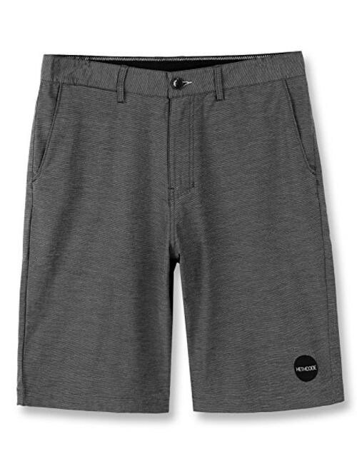 HETHCODE Men's Casual Classic Fit Hybrid Submersible Chino Walk Shorts