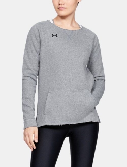 Women's UA Hustle Fleece Crew