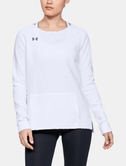 Women's UA Hustle Fleece Crew