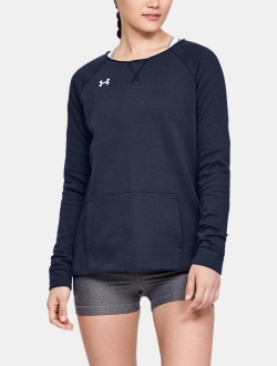 Women's UA Hustle Fleece Crew