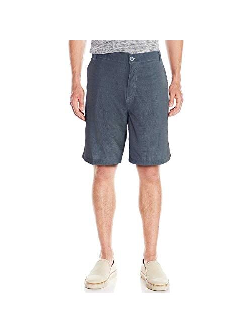 Facitisu Mens Hybrid Amphibian Workout Shorts Quick Dry 21” Solid Casual Athletic Golf Short Pants