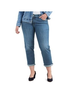 Plus Size Levi's Tapered Mid-rise Boyfriend Jeans