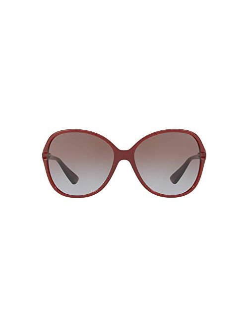 Sunglass Hut Sunglasses Red Frame, Brown/Violet Gradient Lenses, 60MM