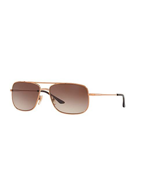 Sunglass Hut Collection men Sunglasses, Bronze-Copper Lenses Metal Frame, 59mm