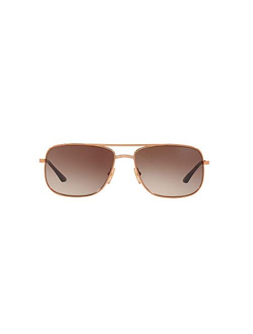 Sunglass Hut Collection men Sunglasses, Bronze-Copper Lenses Metal Frame, 59mm