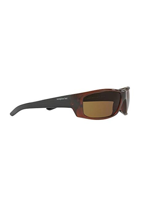 Sunglass Hut Collection men Sunglasses, Brown Lenses Nylon Frame, 63mm