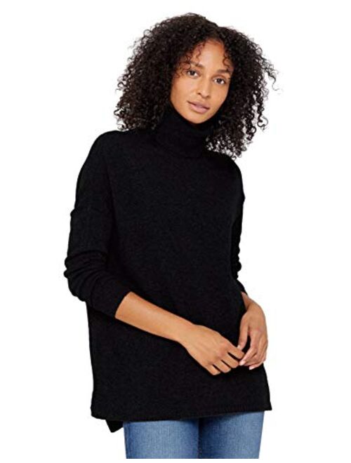 State Cashmere Oversized Turtleneck Sweater Long Sleeve Pullover