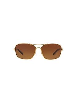 Women's Oo4116 Sanctuary Metal Rectangular Sunglasses