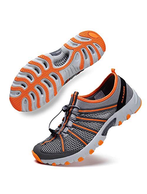 ALEADER Mens Water Hiking Shoe, Breathable, Wet-Traction Grip