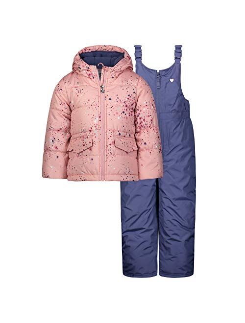 OshKosh B'Gosh Girls Printed Heavey Weight Winter Coat and Snow Pants