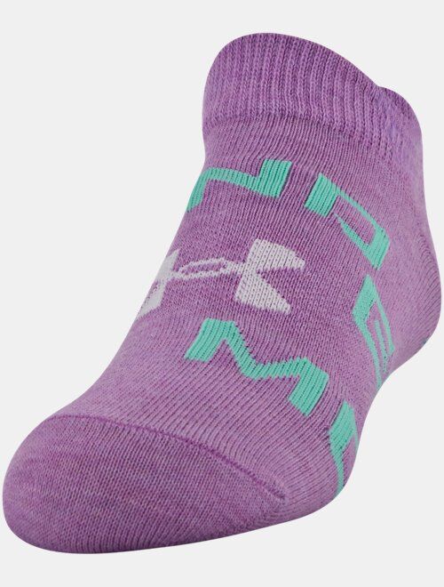 Under Armour Girls' UA Essential No Show – 6-Pack