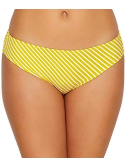 Women's Mini Striped Printed Beach Hut Bikini Brief Swim Bottom AS6793