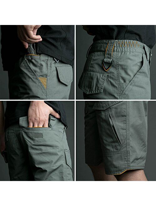 ReFire Gear Men's Urban Tactical Military EDC Cargo Shorts Rip Stop Cotton Outdoor Camo Shorts