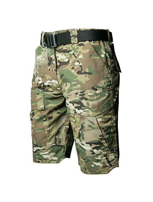 ReFire Gear Men's Urban Tactical Military EDC Cargo Shorts Rip Stop Cotton Outdoor Camo Shorts