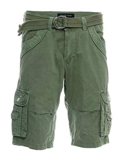 X RAY Mens Tactical Bermuda Cargo Shorts Camo and Solid Colors 12.5" Inseam Knee Length Classic Fit Multi Pocket