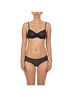 Women's Sexy Sheer Bra See Through Mesh Lingerie Set Transparent Unlined  Lace Barely There Bras 