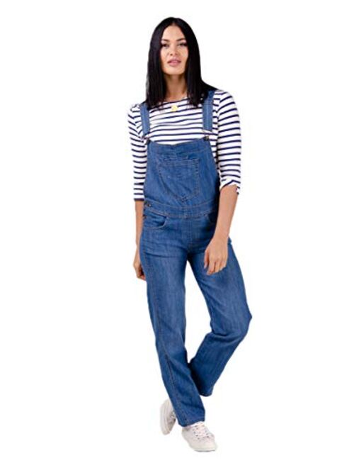 Wash Clothing Company Ladies Regular Fit Denim Overalls - Lightwash