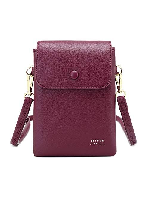 Aeeque Small Crossbody Phone Purse for Women, Card Holder Wallet Shoulder Bags