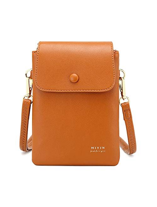 Aeeque Small Crossbody Phone Purse for Women, Card Holder Wallet Shoulder Bags