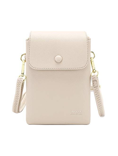 Aeeque Small Crossbody Phone Purse for Women, Card Holder Wallet Shoulder Bags