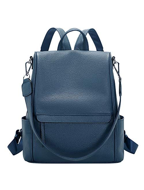 ALTOSY Genuine Leather Backpack Purse for Women Convertible Anti Theft Backpack Shoulder Bag