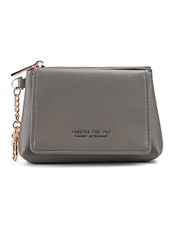 Womens Coin Purses Credit Card ID Holder Organizer Keychain Wallet Case