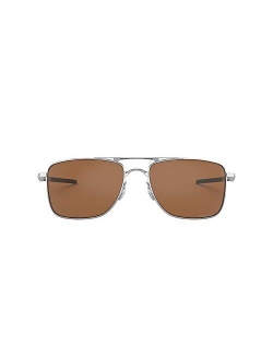 Men's Oo4124 Gauge 8 Metal Rectangular Sunglasses