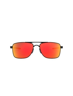 Men's Oo4124 Gauge 8 Metal Rectangular Sunglasses