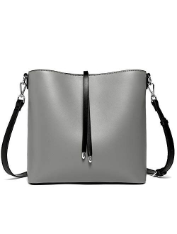 Women Handbags Vegan Leather Designer Shoulder Tote Purse Casual Hobo Crossbody Bucket Bags