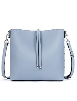 Women Handbags Vegan Leather Designer Shoulder Tote Purse Casual Hobo Crossbody Bucket Bags