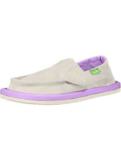 Sanuk Unisex-Child Canvas Lil Donna Loafer