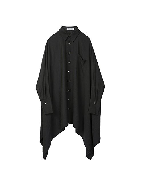 MOKEWEN Men's Unbalance Hem Extended Long Sleeve Button Down Shirts