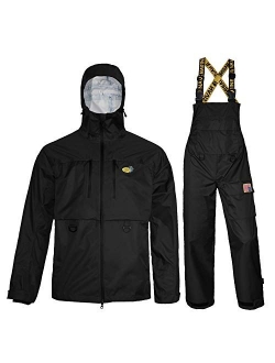 Navis Marine Fishing Jacket with Bib Pants Waterproof Men Women Rain Suits Breathable Durable