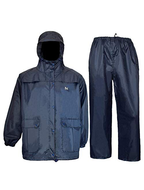 Navis Marine Fishing Jacket with Bib Pants Waterproof Men Women Rain Suits Breathable Durable