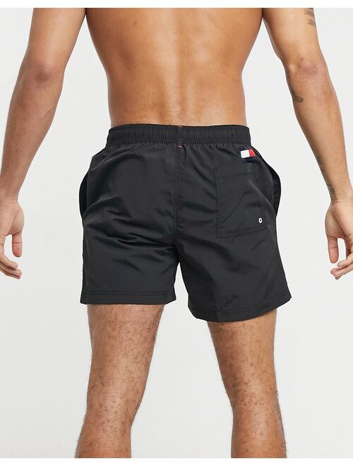 Tommy Hilfiger swim trunks with small logo in black