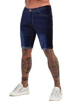 Men's Fashion Ripped Short Jeans Casual Denim Shorts Casual Spandex Lightweight Cotton Pants