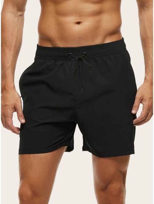 Shein Men Drawstring Waist Swim Trunks