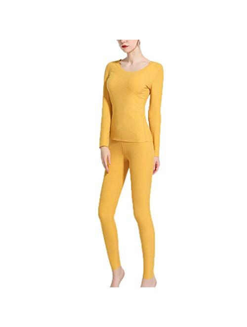 Women’s Thermal Underwear Set Stretchy Cotton Ladies Long Johns Underwear Women Base Layer