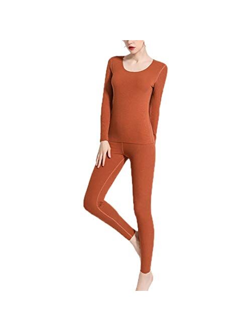 Women’s Thermal Underwear Set Stretchy Cotton Ladies Long Johns Underwear Women Base Layer