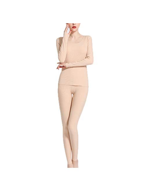 Women’s Thermal Underwear Set Stretchy Cotton Ladies Long Johns Underwear Women Base Layer