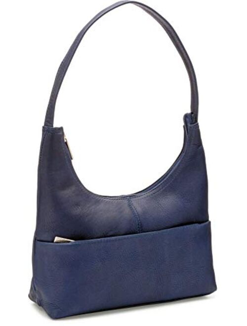 Le Donne Top Zip Hobo Handbag