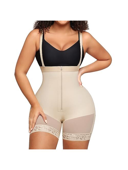 FeelinGirl Fajas Colombianas Shapewear for Women Seamless Firm Triple Control Plus Size Tummy Control Butt Lifter