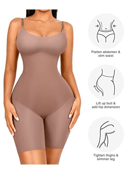 FeelinGirl Shapewear Bodysuit for Women Full Body Shaper Tummy Control Butt Lifter Fajas Comfortable