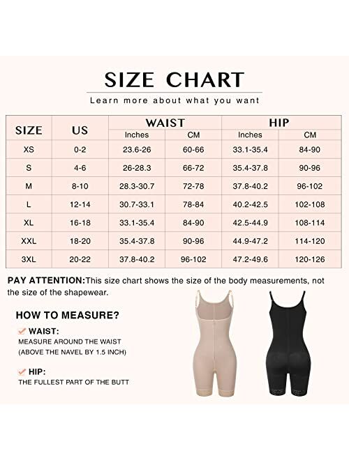 Buy FeelinGirl Women's Seamless Firm Triple Control Shapewear Underwear  Bodysuit Plus Size online
