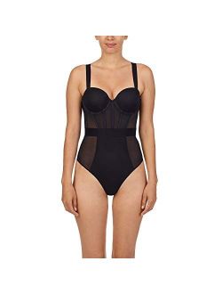 womens Sheers Strapless Bodysuit