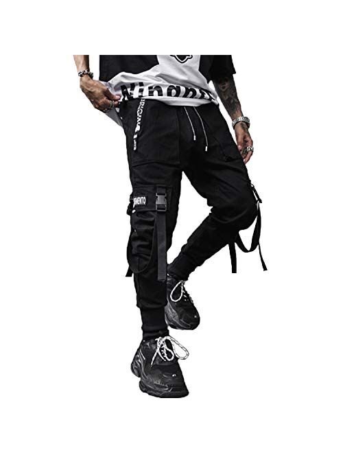 XYXIONGMAO Men's Jogger Pants Techwear Hip Hop Harem Pants Streetwear Tactical Track Pants