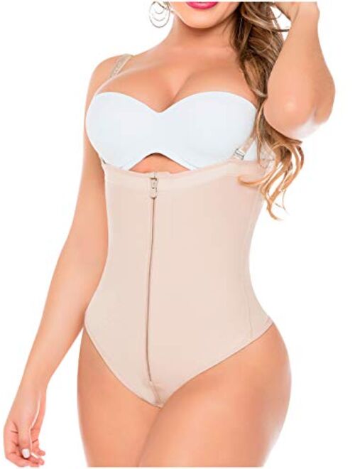 Salome 0212 Fajas Tanga Colombianas Reductoras y Moldeadoras Shapewear Thong for Women Body Shaper