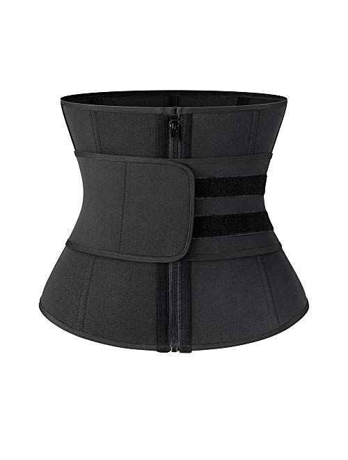 SLIMBELLE Waist Trainer Corset Trimmer Belt for Women Weight Loss Sweat Belt Waist Cincher Sports Girdle Fat Burn Belly Band